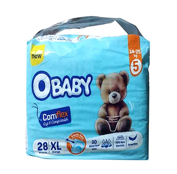 پوشک بچه او بیبی مدل COMFLEX سایز 5 بسته 28 عددی