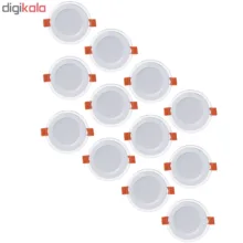 پنل ال ای دی 9 وات پارس شعاع توس مدل PT-GLARIS9 بسته 12عددی