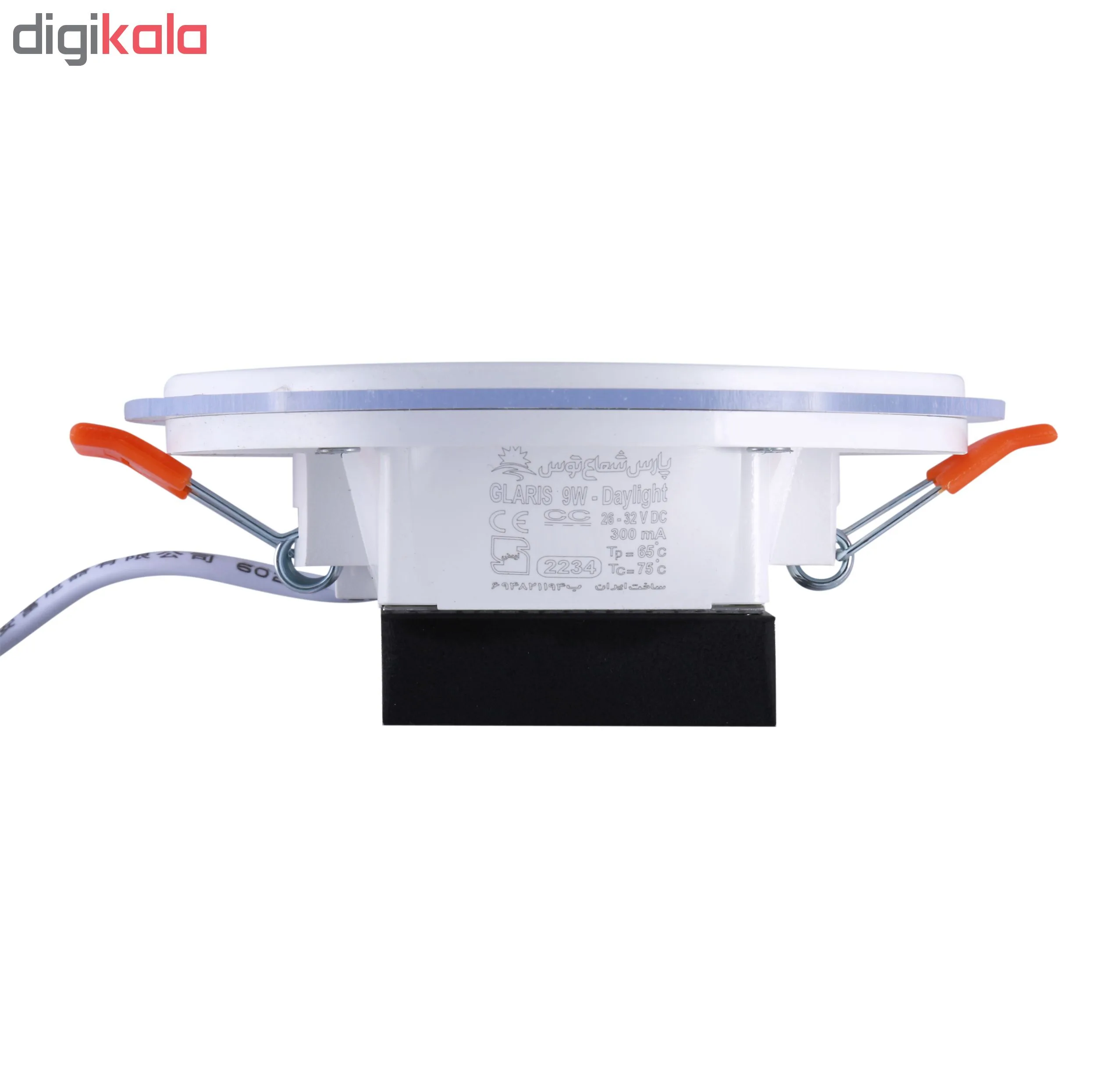 پنل ال ای دی 9 وات پارس شعاع توس مدل PT-GLARIS9 بسته 12عددی