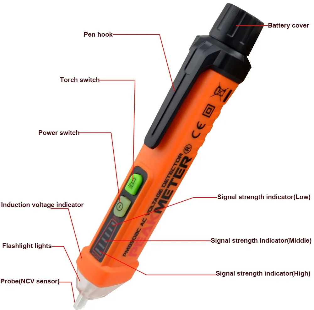 تستر ولتاژ پیک متر مدل PM8908C