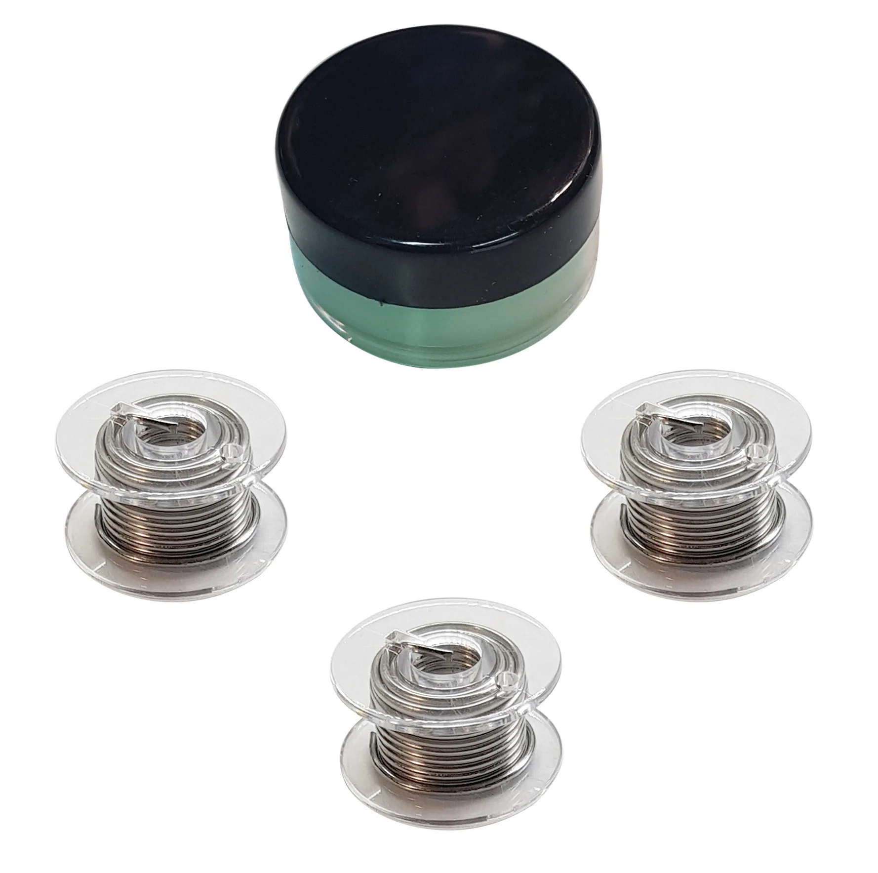 سیم لحیم مدل SL-111 بسته سه عددی به همراه روغن لحیم