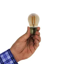 لامپ فیلامنتی 4 وات کد G45 پایه E27 بسته 5 عددی