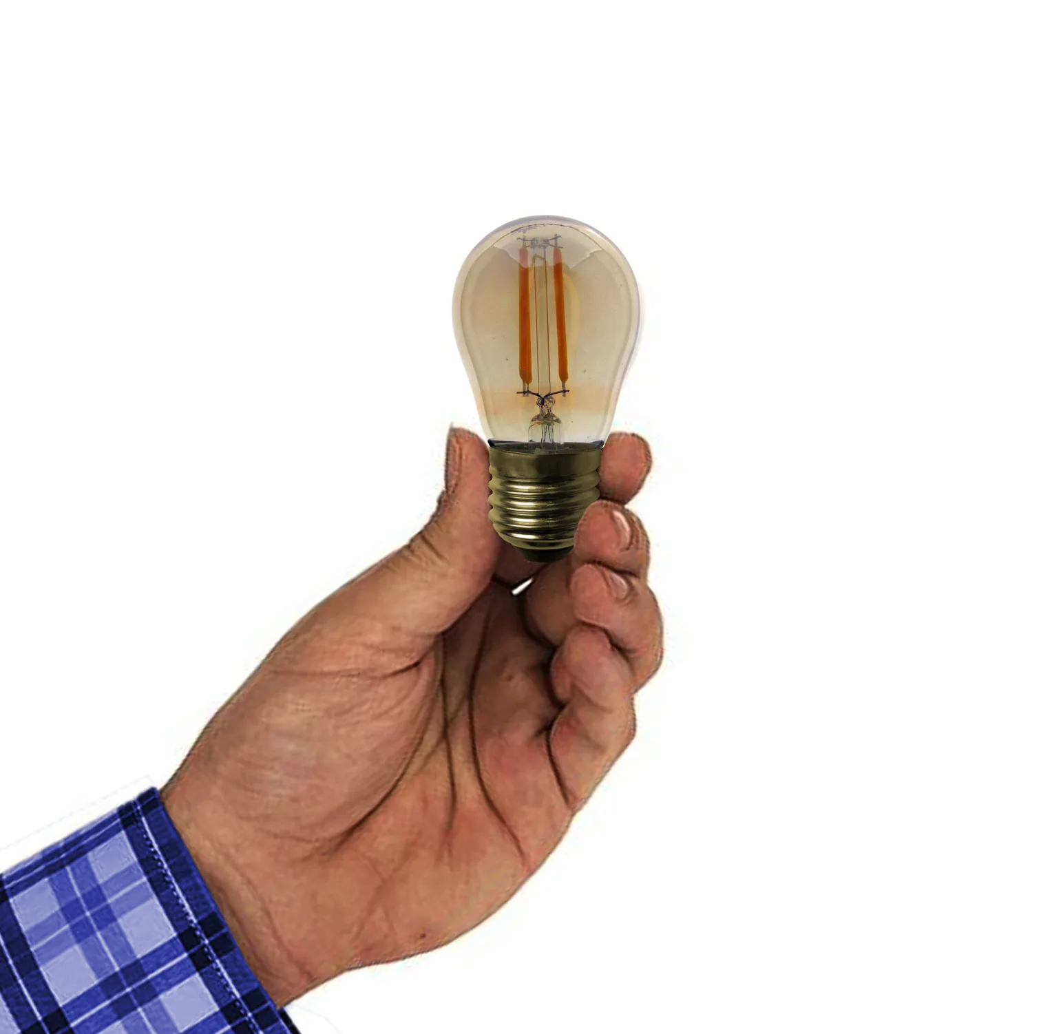 لامپ فیلامنتی 4 وات کد G45 پایه E27 بسته 5 عددی