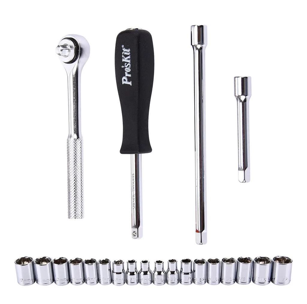 مجموعه 23 عددی آچار بکس پروسکیت مدل 8pk-sd016
