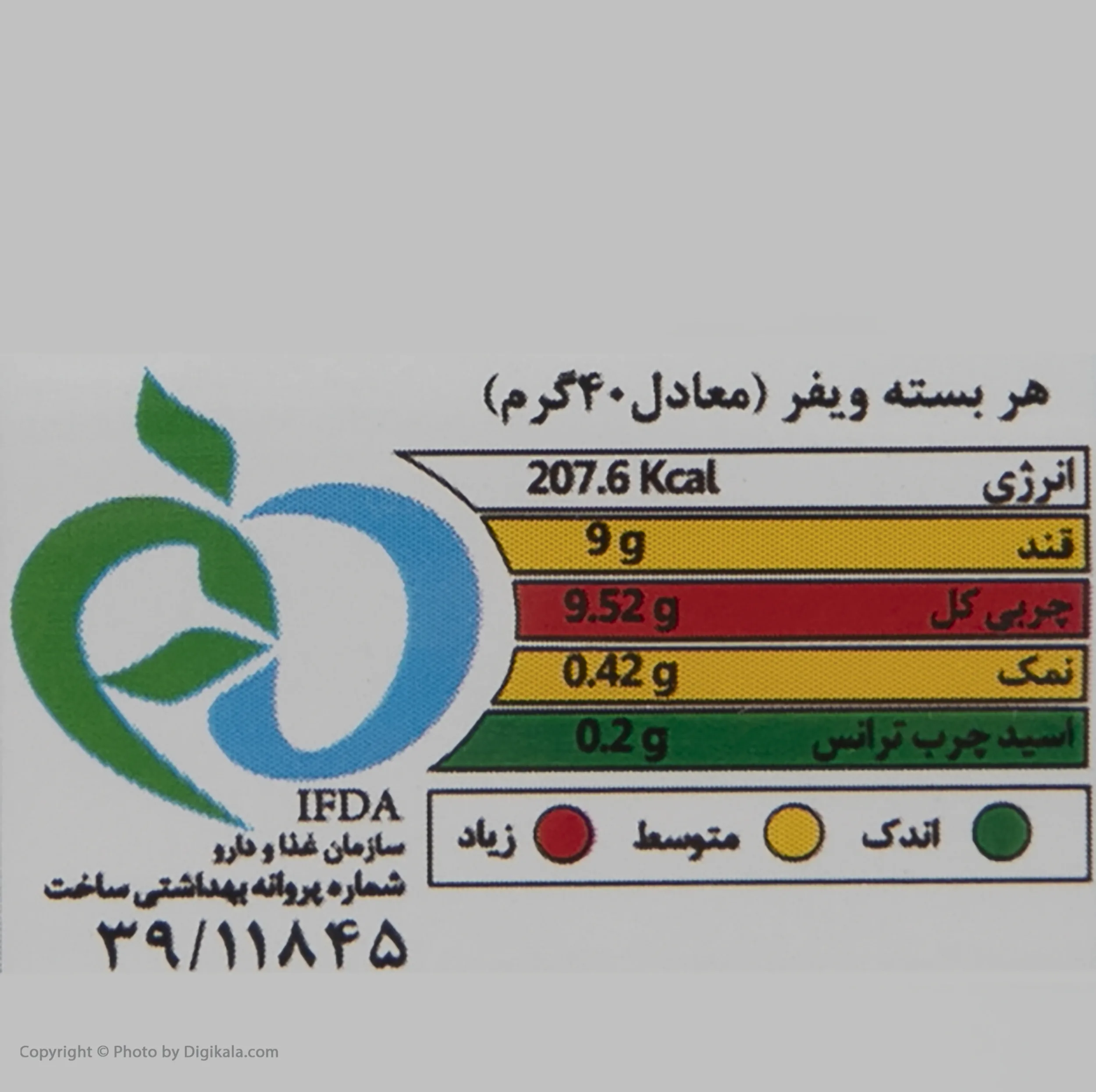 ویفر لینا با طعم نارگیل - 40 گرم