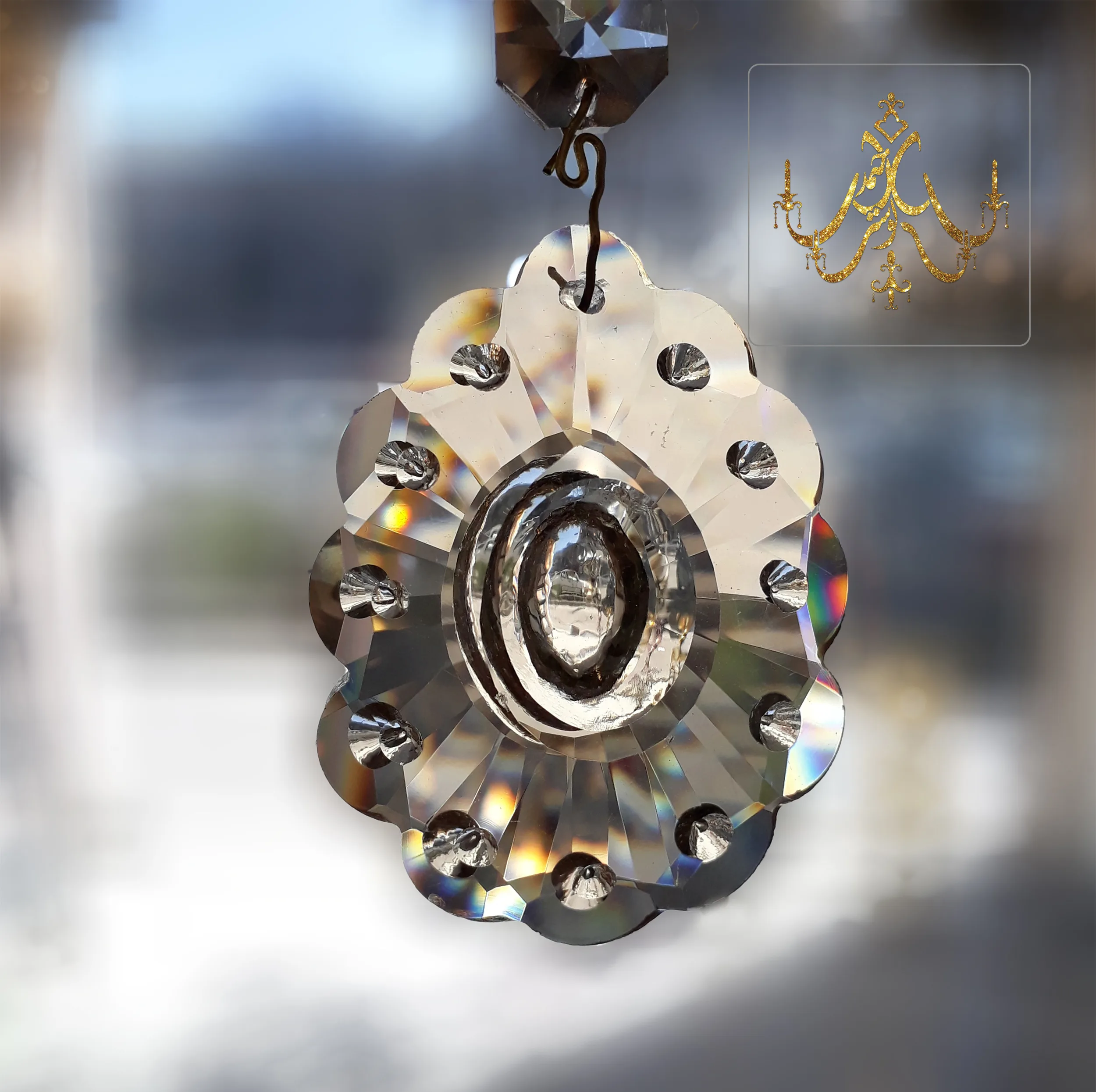 کریستال آویز لوستر کد LA204-P2 بسته 12 عددی