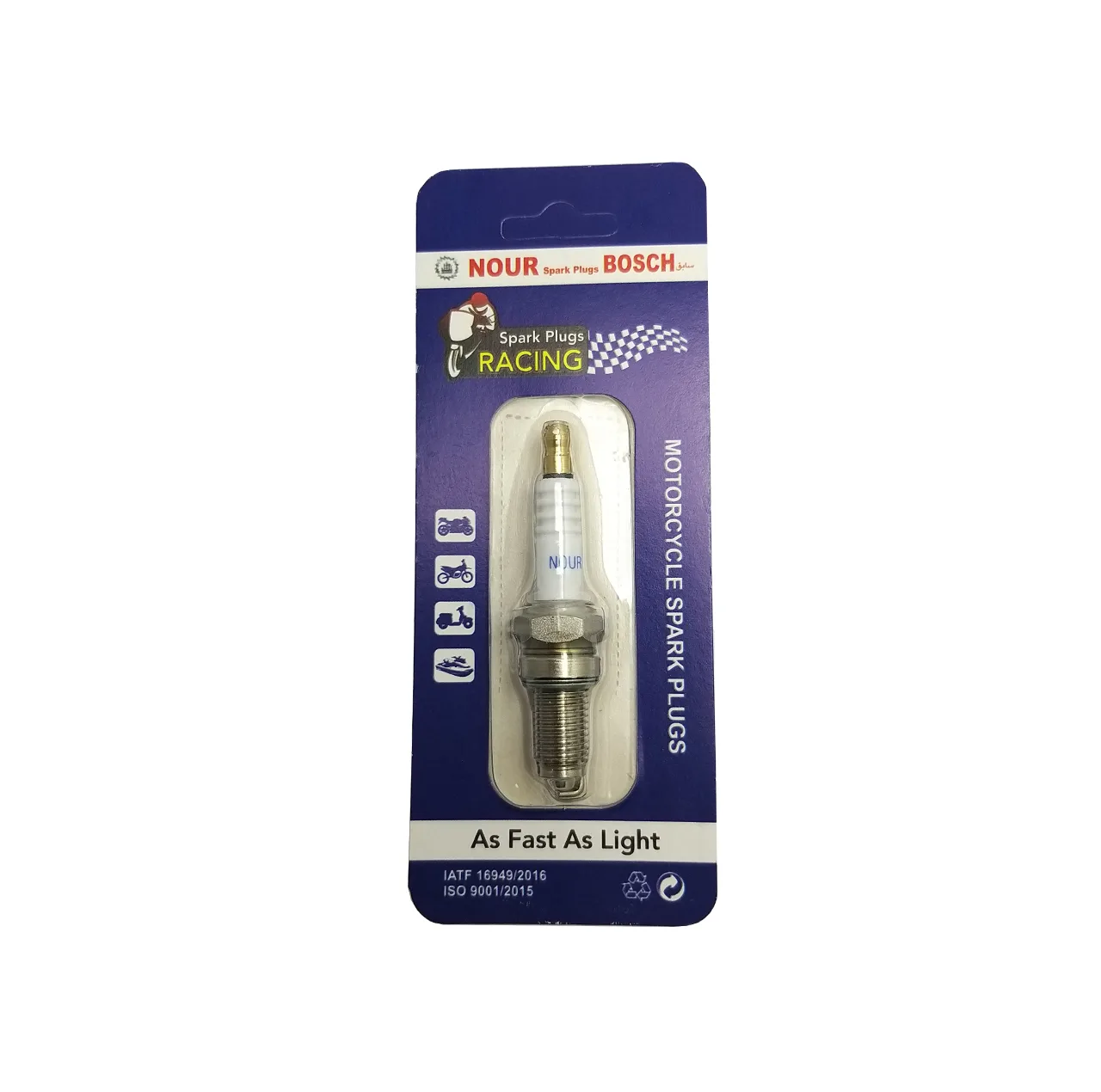 شمع موتور سیکلت شمع نور مدل X2C بسته 2 عددی