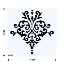 شابلون طرح داماسک کد B901-40