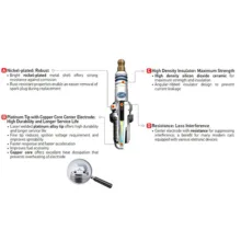 شمع خودرو هلا مدل PM8RC-9 بسته 4 عددی