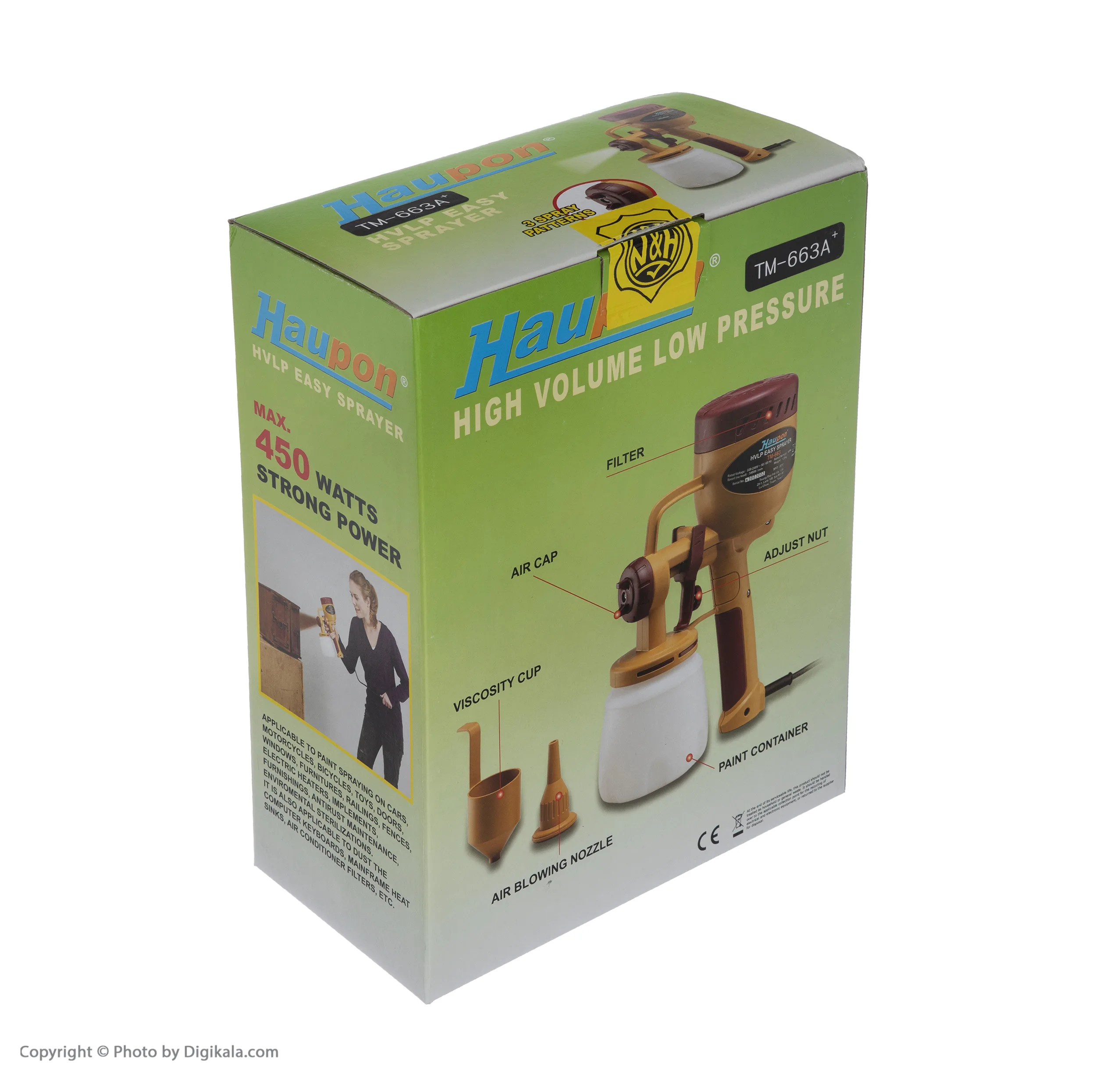 پیستوله رنگ هائوپون کد +TM-663A