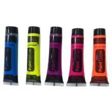 رنگ صورت و بدن بلک‌لایت Paint Glow مدل قابل پاک شدن بسته 5 عددی