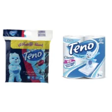 دستمال توالت و دستمال کاغذی 250 برگ تنو مدل soft 77 مجموعه 11 عددی