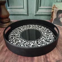 سینی دسته دار مدل ترنگ سایز 33*33 سانتی متر