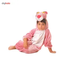 تن پوش شادی رویان مدل پلنگ صورتی سایز 4