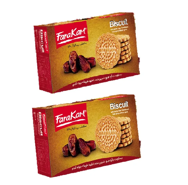 بیسکویت جو خرما فراکام - 345 گرم بسته 2 عددی