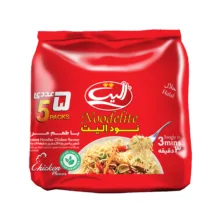 نودل با طعم مرغ الیت – 75 گرم بسته 5 عددی