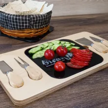 تخته سرو صبحانه خوری رایکا کد 001 به همراه کارد صبحانه خوری