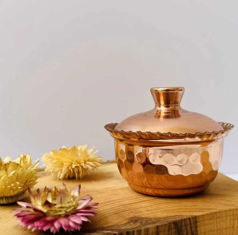 قندان مسی مدل لب چین کد ZH395.1