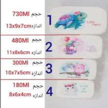 ظرف غذای کودک لیمون مدل 1403 K.B.S مجموعه 4 عددی
