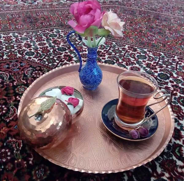 قندان مسی طرح سیب کد ZH04.2