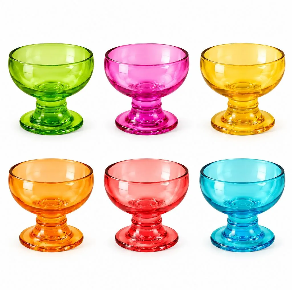 بستنی خوری مدل پایه‌دار بسته 6 عددی