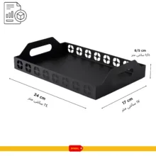 سینی دینیال مدل گل دار کد DN2417