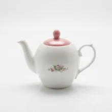 سرویس چای خوری 7 پارچه 2 نفره سفالگری هادی مدل گل کد 0011