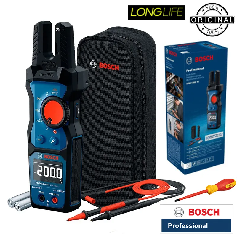 مولتی متر کلمپی دیجیتال 200 آمپر بوش مدل GFM 1000-15 کد 0601077400