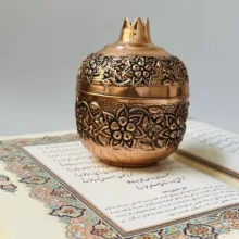 قندان مسی مدل انار کد ZH416