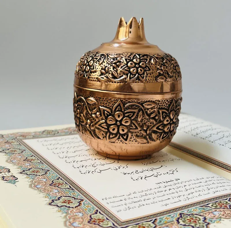 قندان مسی مدل انار کد ZH416.1