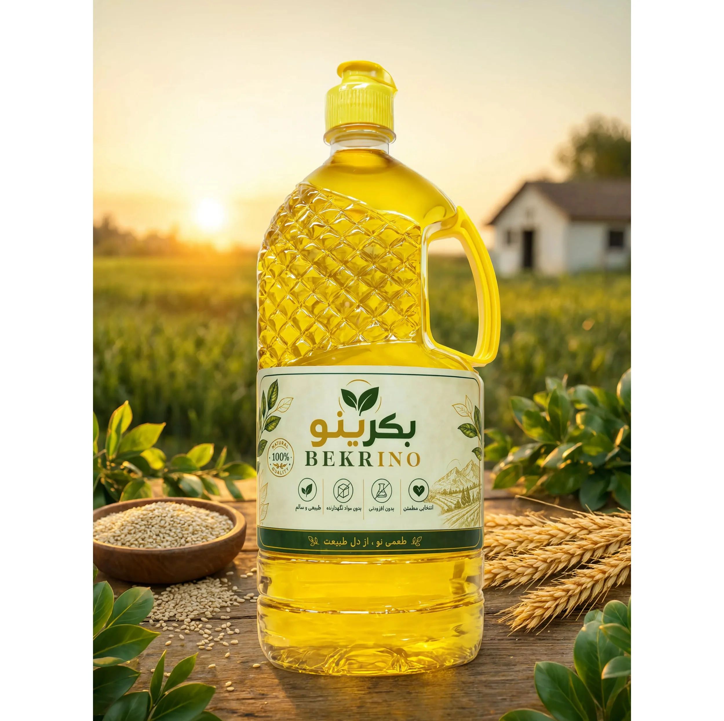 روغن کنجد مایع بکرینو -1 لیتر