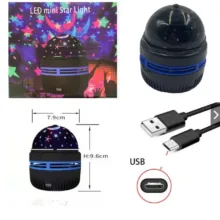 چراغ خواب اتاق کودک مدل LED MINI STAR LIGHT طرح کهکشانی