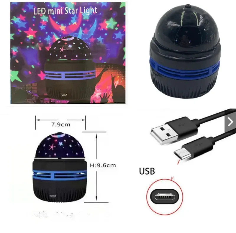 چراغ خواب اتاق کودک مدل LED MINI STAR LIGHT طرح کهکشانی