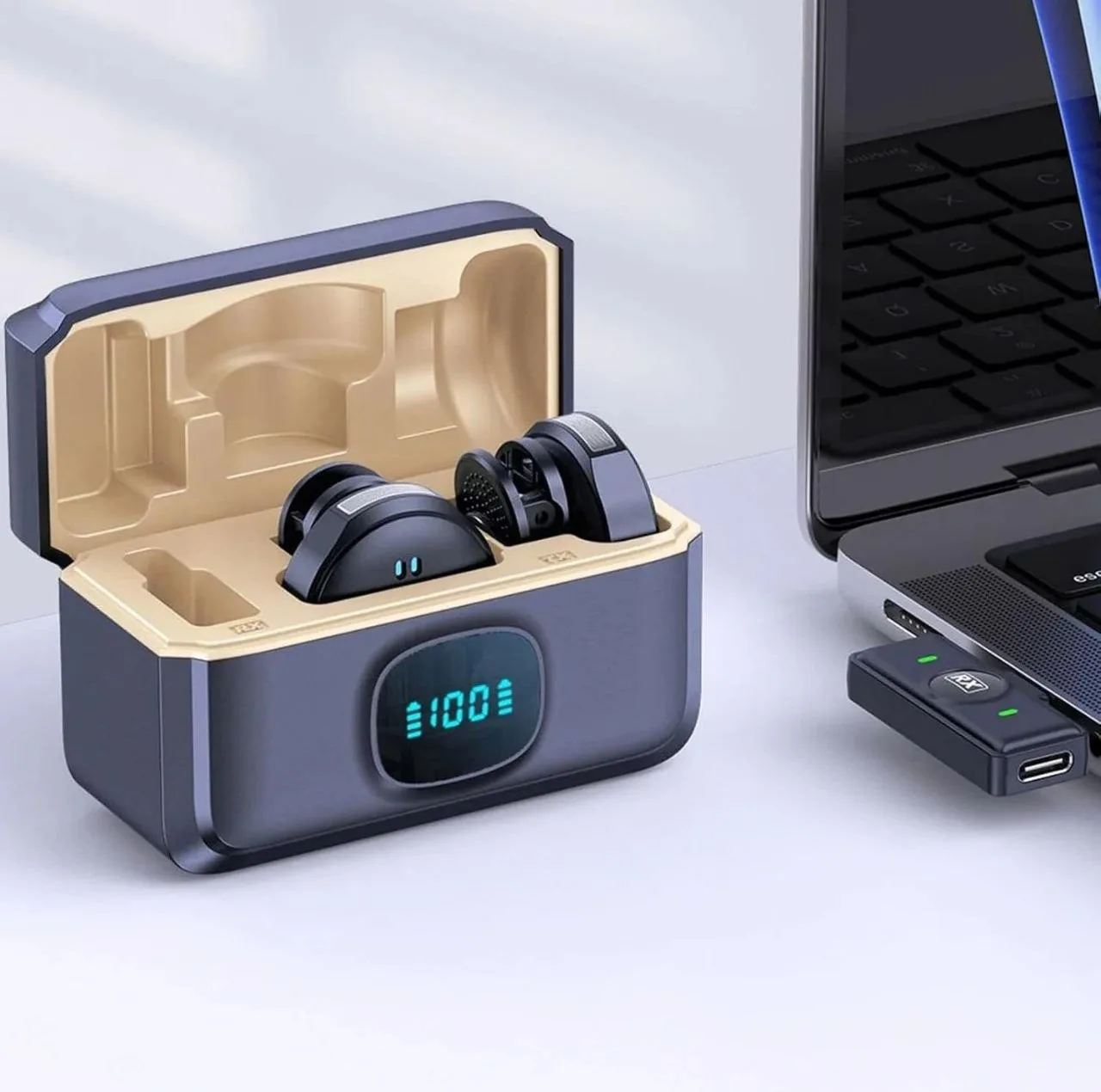 میکروفون یقهای بیسیم مدل SH8 با درگاه USB Type-C