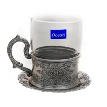 ست فنجان و نعلبکی 12 پارچه  مدل رز