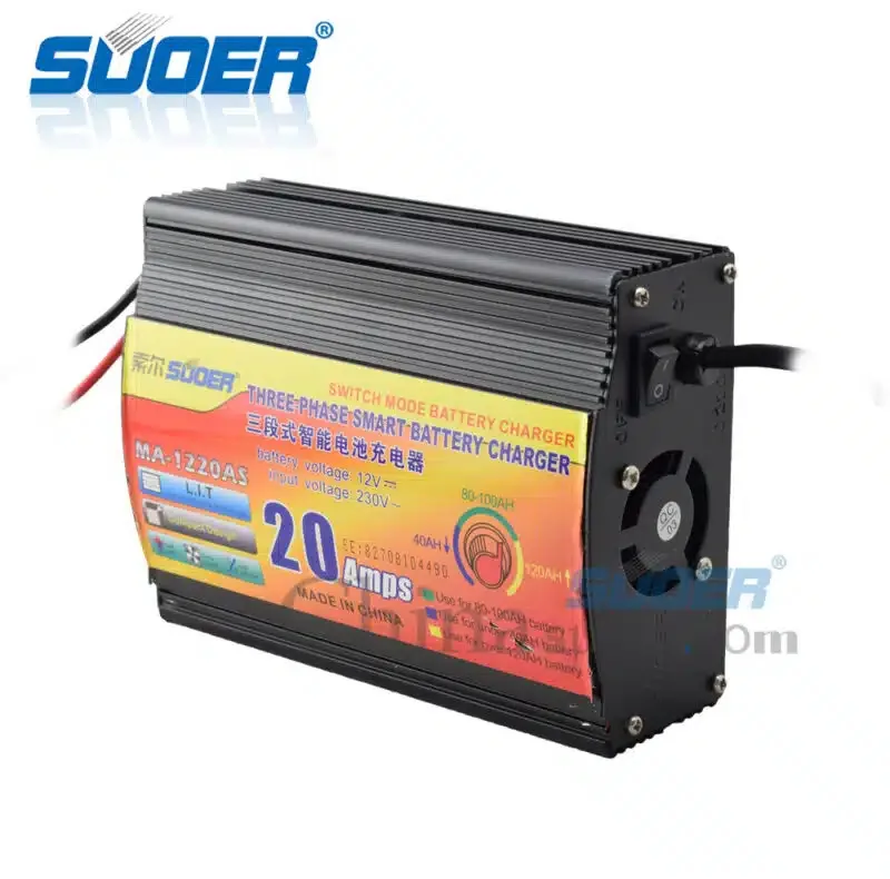 شارژر باتری 12 ولت 20 آمپر سوئر مدل MA-1220AS-PRO