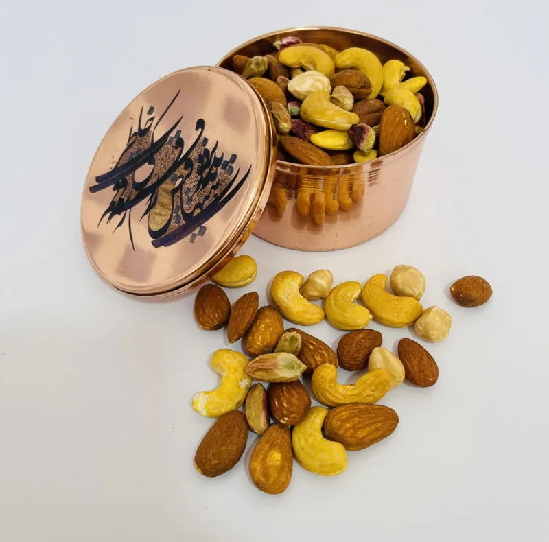 شکلات خوری مسی طرح شعر دار کد ZH356.2