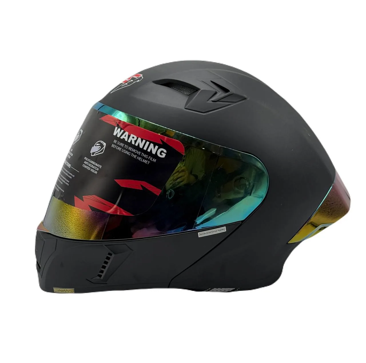 کلاه کاسکت فک متحرک استیل برد مدل SB21 BLACK به همراه طلق اضافه رنگی