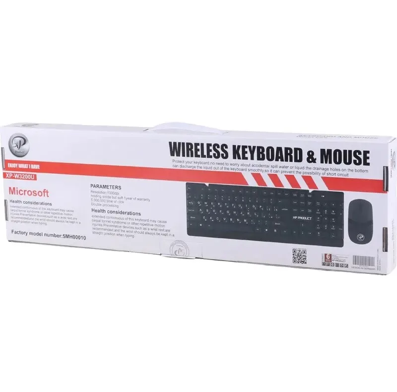 کيبورد و ماوس بی سیم ایکس پی-پروداکت مدل XP-W3200U