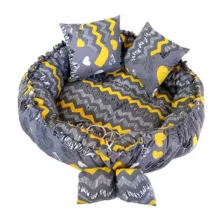 جای خواب سگ و گربه مدل هاشور قلبی