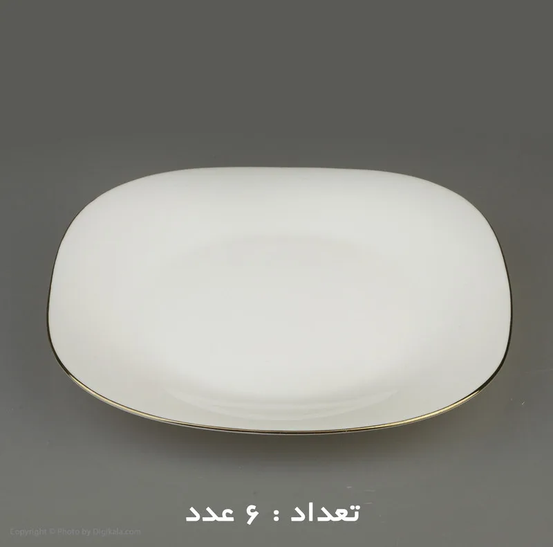 سرویس غذاخوری 26 پارچه دینو مدل مربع لب طلا