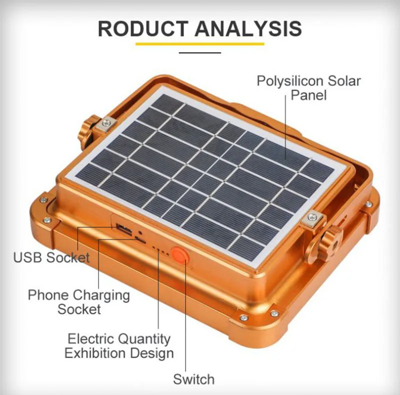 پروژکتور خورشیدی اوریوم مدل Solar LED Light با توان 1000 وات