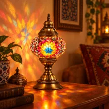 آباژور دست ساز مدل مراکشی کد ML3