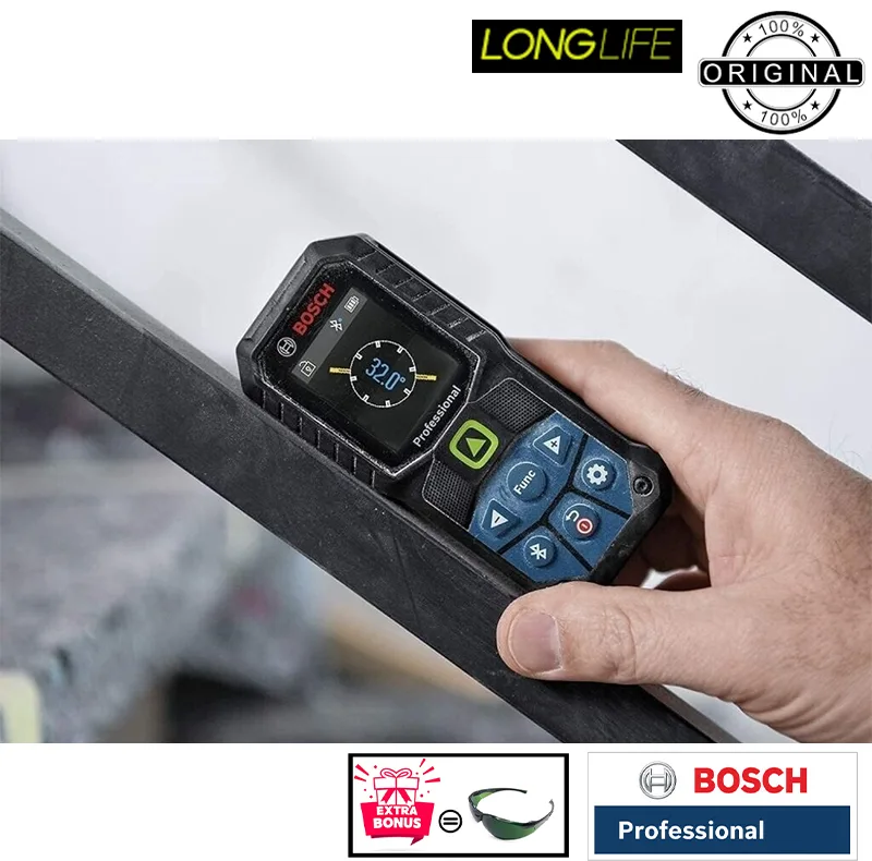 متر لیزری بوش مدل GLM 50-27 CG Extra Green Glass برد 50 متر