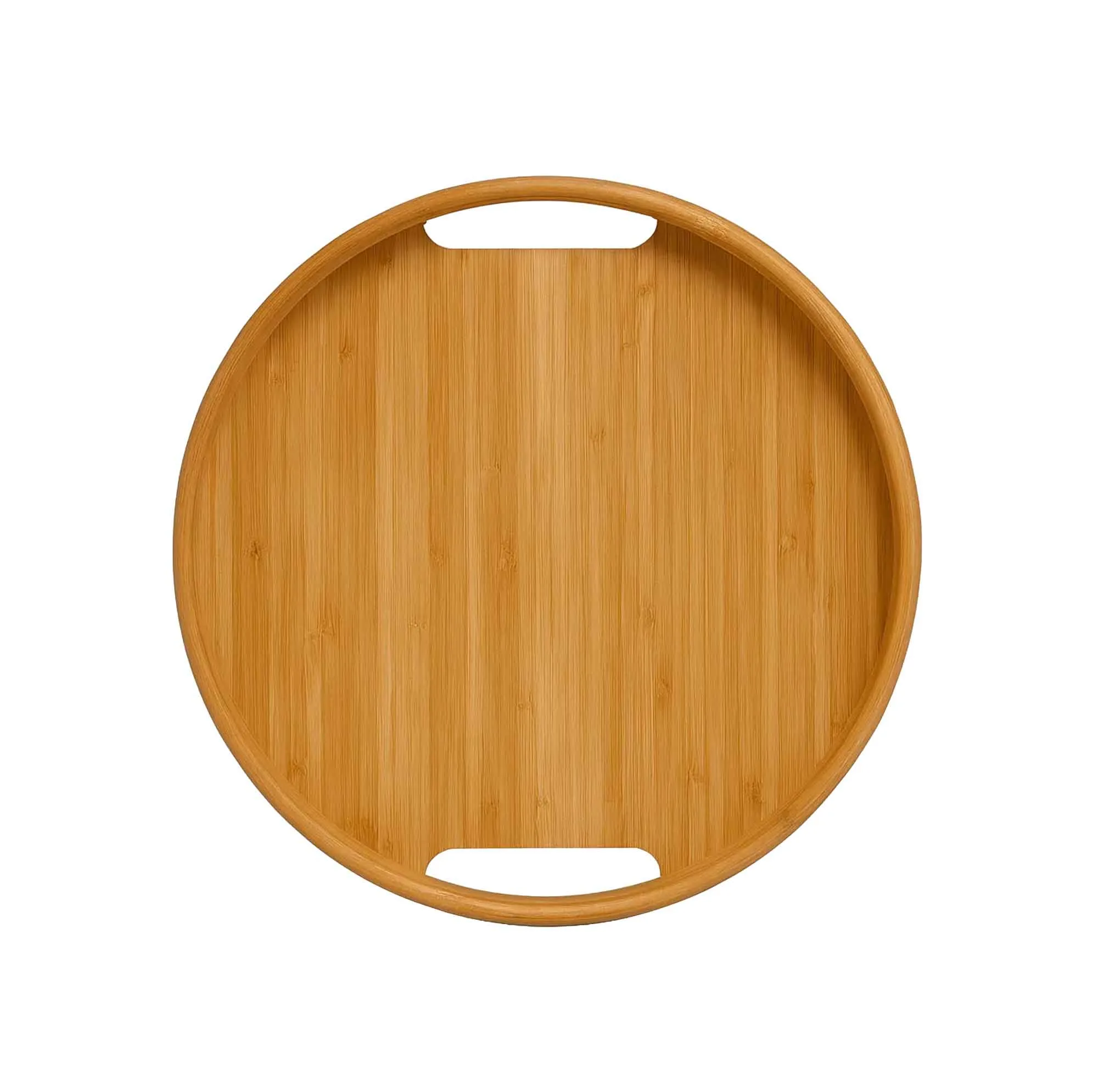 سینی دسته در مدل بامبو گرد لبه کوتاه کد c23 سایز 23*23 سانتی متر