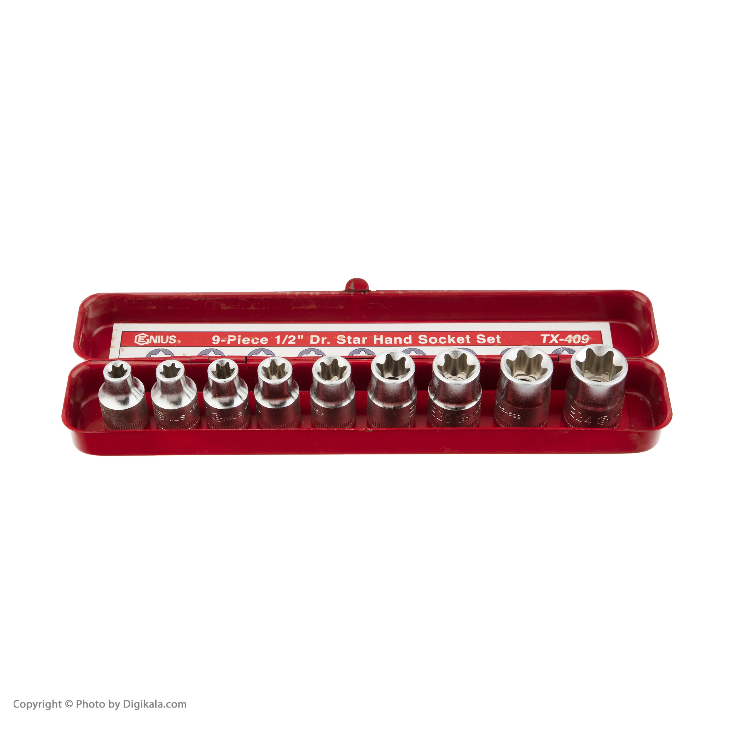 سری بکس E جنیوس تولز مدل tx-409 کد 34 مجموعه 9 عددی