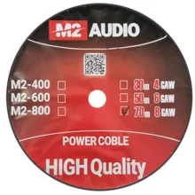 کابل برق 8 گیج خودرو ام تو آدیو مدل M2-800