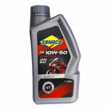 روغن موتور سیکلت نیمه سنتتیک ساناکو مدل SN 10W-50 حجم 1 لیتر