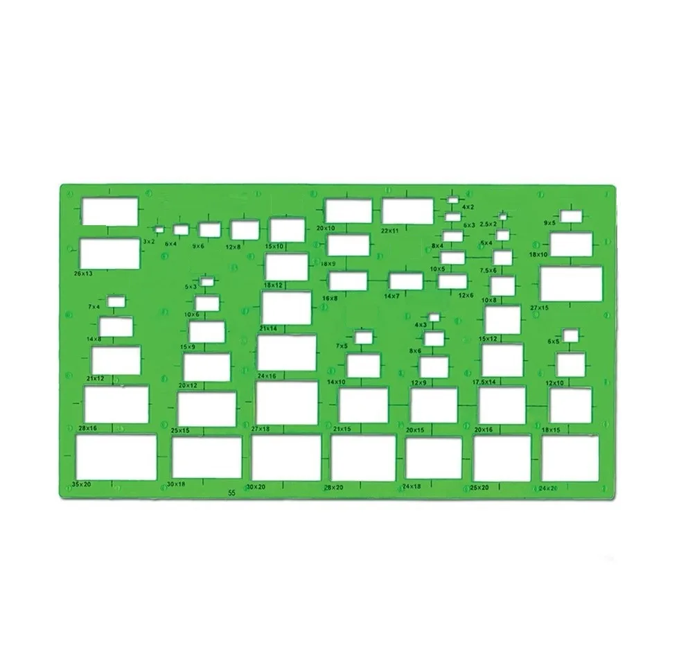 شابلون طرح مستطیل
