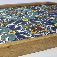 سینی کاشی کاری مدل بوستان ۱